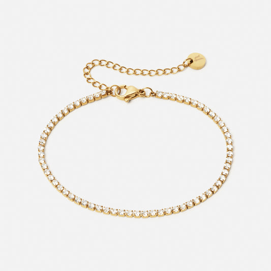 Tennis Zirkonia Armband 18K Goldplated