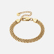 Mesh Armband 18K Goldplated 6 mm