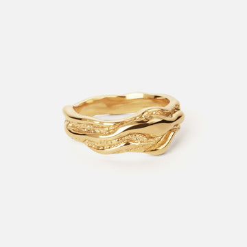 Lava Ring 18K Goldplated
