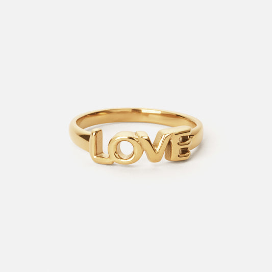 LOVE Ring 18K Goldplated