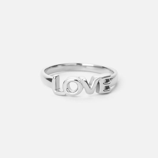 LOVE Ring Zilverkleurig