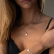Margriet Ketting + Oorbellen + Armband Zilverkleurig