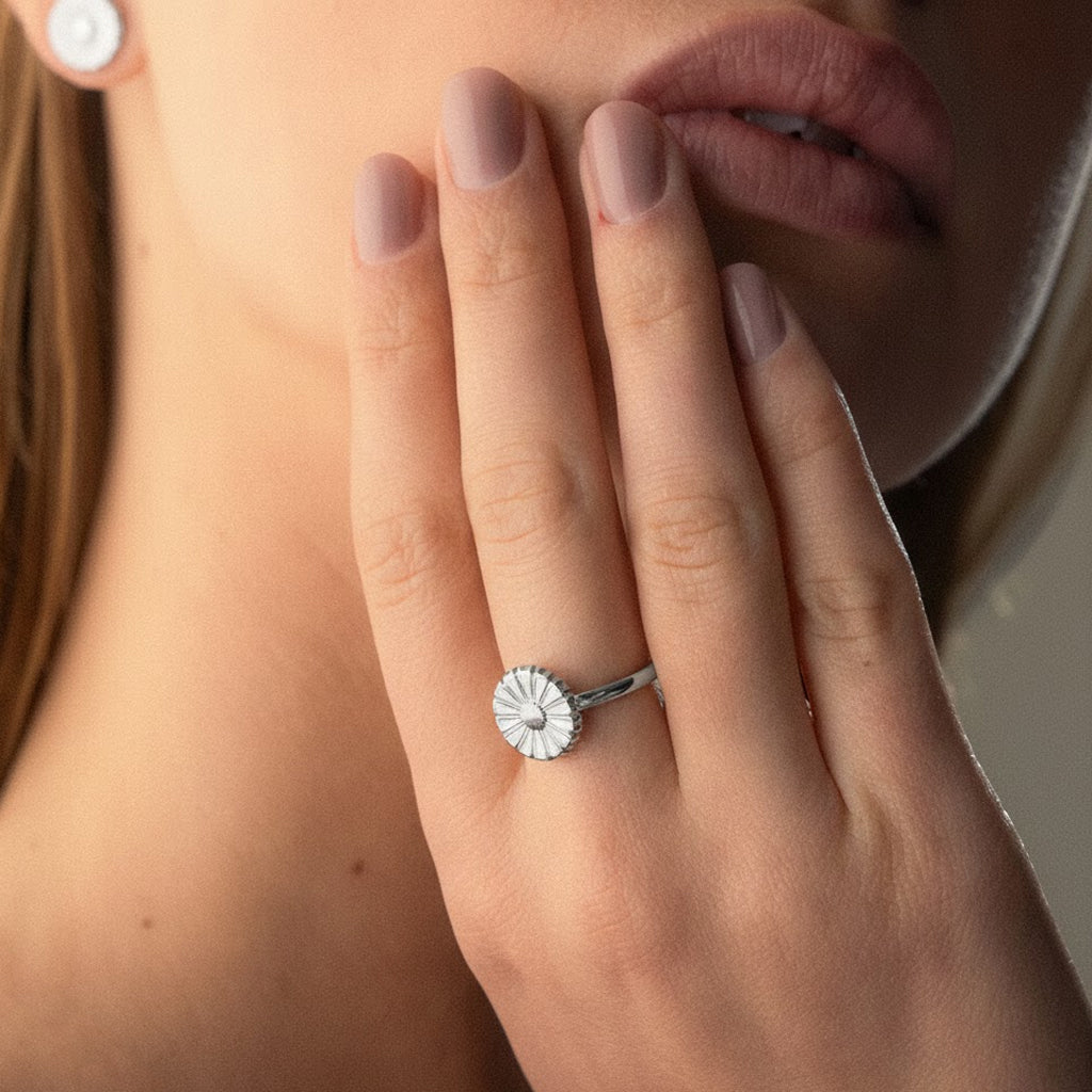 Margriet Ring Zilverkleurig 12 mm