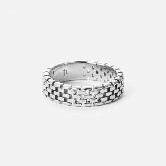 Mesh Ring Zilverkleurig