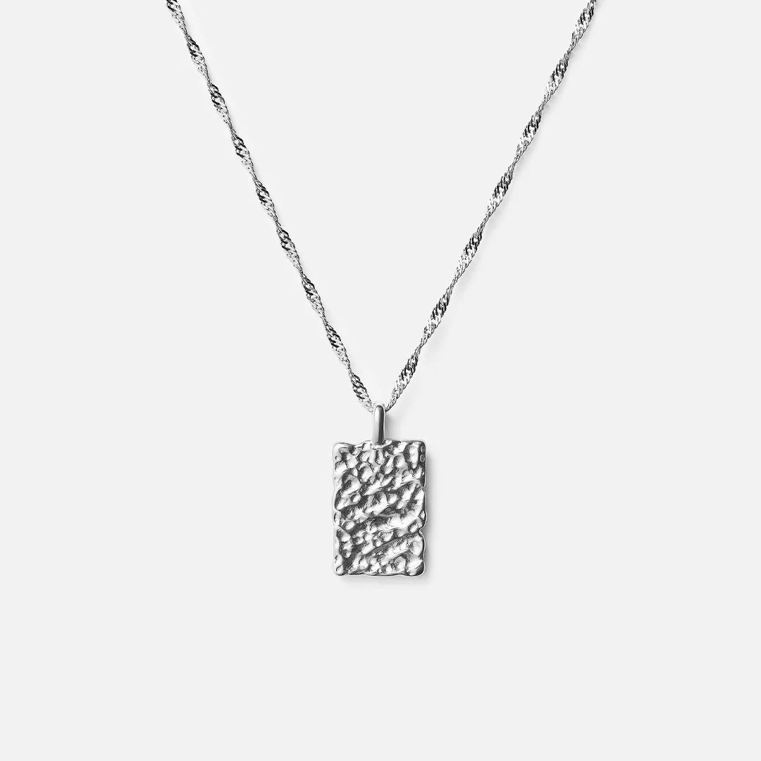 Meteor Square Ketting Zilverkleurig