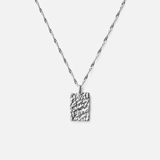 Meteor Square Ketting Zilverkleurig