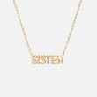 SISTER Zirkonia Ketting 18K Goldplated