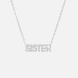 SISTER Zirkonia Ketting Zilverkleurig