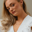 Dot parelketting met zoetwaterparels 18K goldplated - Josephine Nord