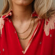 Figaro ketting 18K goldplated 3 mm - Josephine Nord