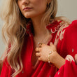 Single parelketting met zoetwaterparels 18K goldplated - Josephine Nord