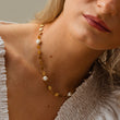 Sun parelketting met zoetwaterparels + armband 18K goldplated - Josephine Nord