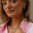 Meteor oorbel zilverkleurig - Josephine Nord