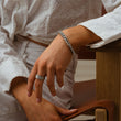 Gourmet Facet armband zilverkleurig 8 mm - Josephine Nord