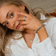 Gourmet Facet armband zilverkleurig 8 mm - Josephine Nord