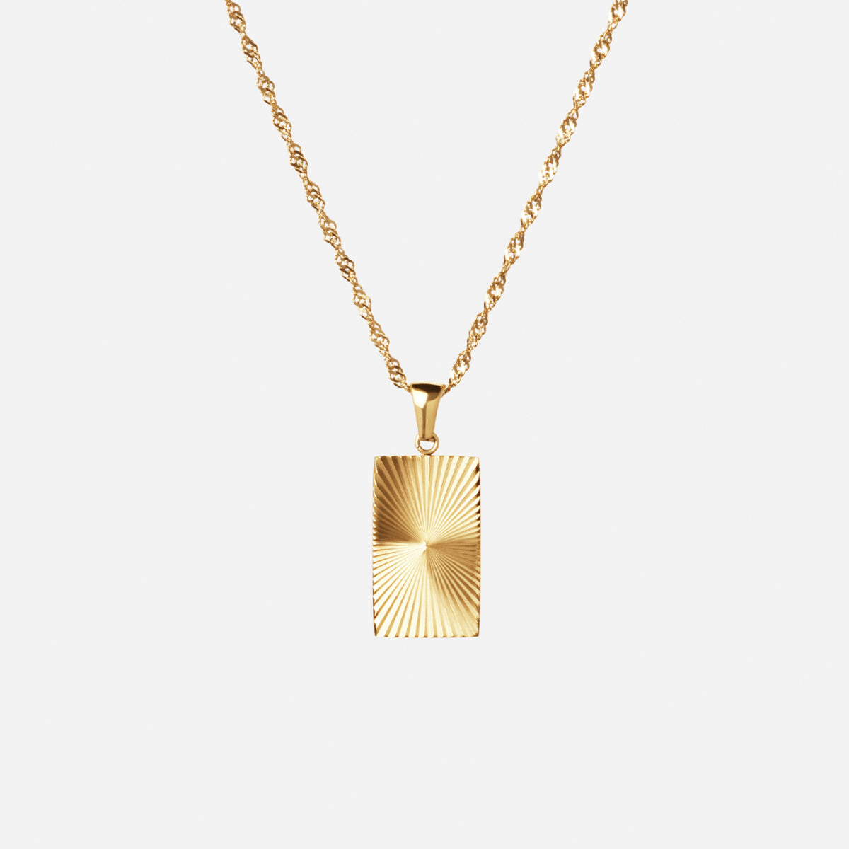 Sunset Column Ketting 18K Goldplated