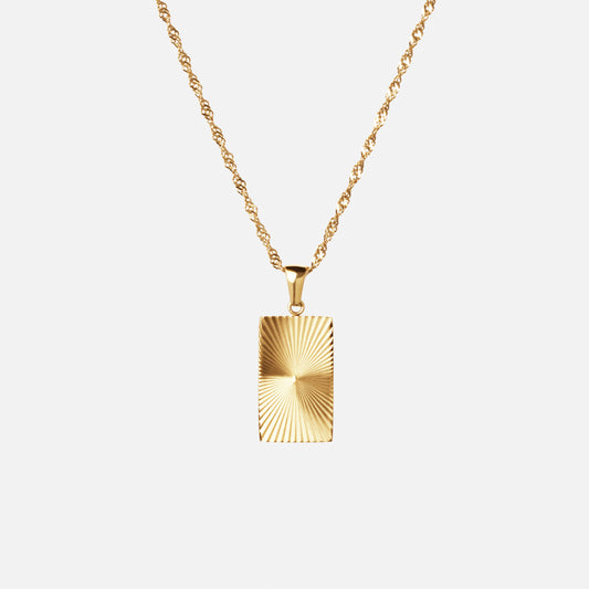 Sunset Column Ketting 18K Goldplated