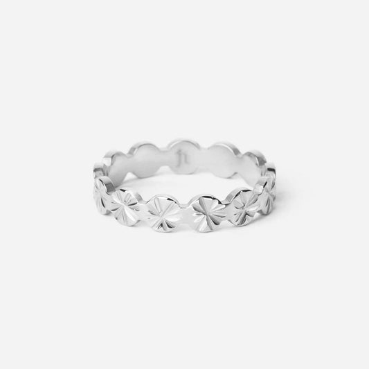 Sunset Eternity Ring Zilverkleurig