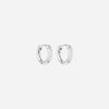 Zirkonia Hoops Oorbellen Zilverkleurig 10 mm