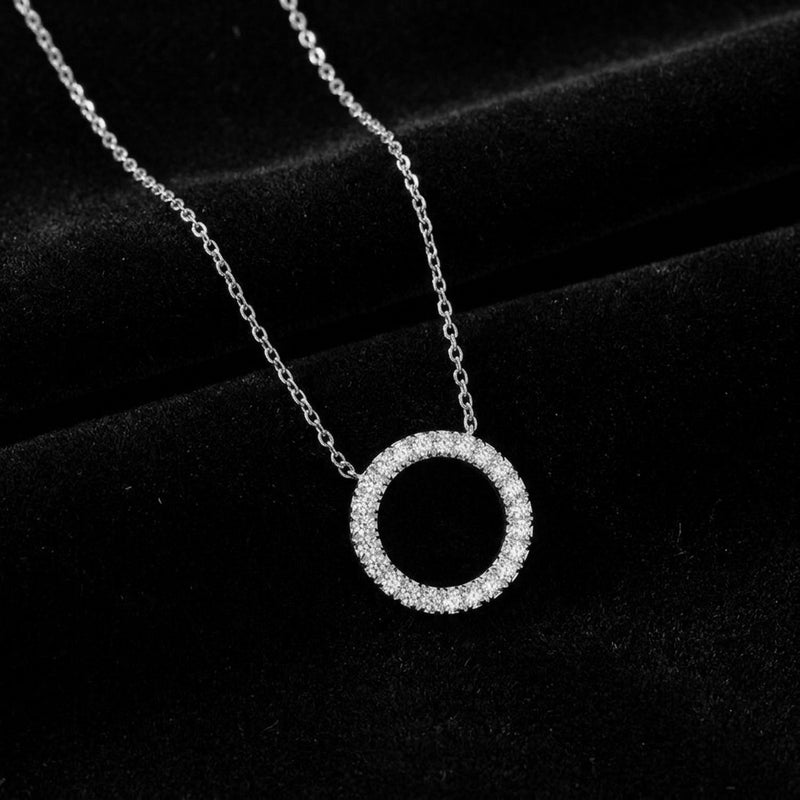 Circle Zirkonia ketting
