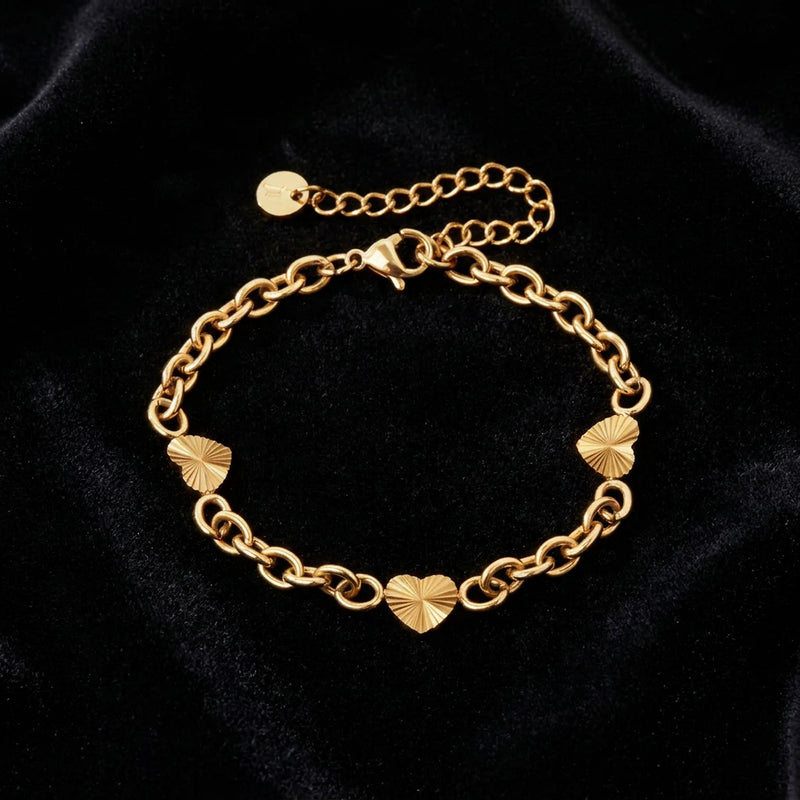 Sunset Heart Link armband