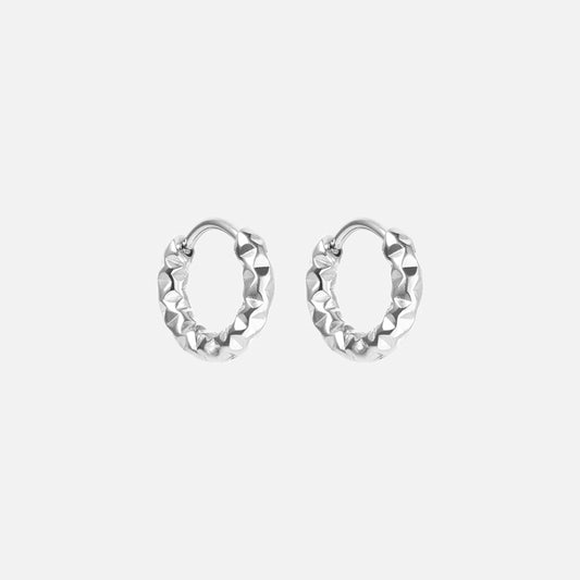 Astra Hoops Oorbellen Zilverkleurig 12 mm
