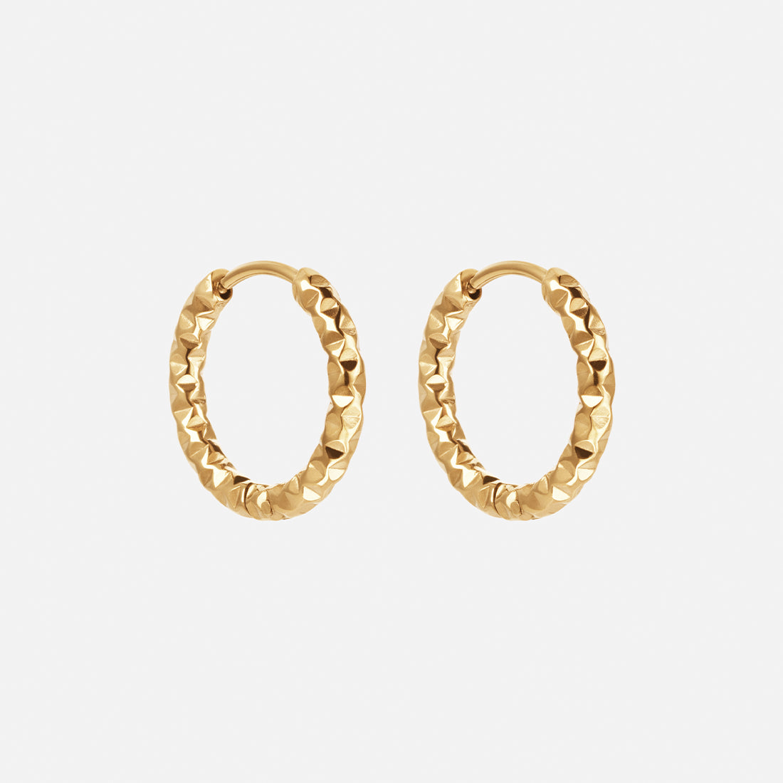 Astra Hoops Oorbellen 18K Goldplated 18 mm