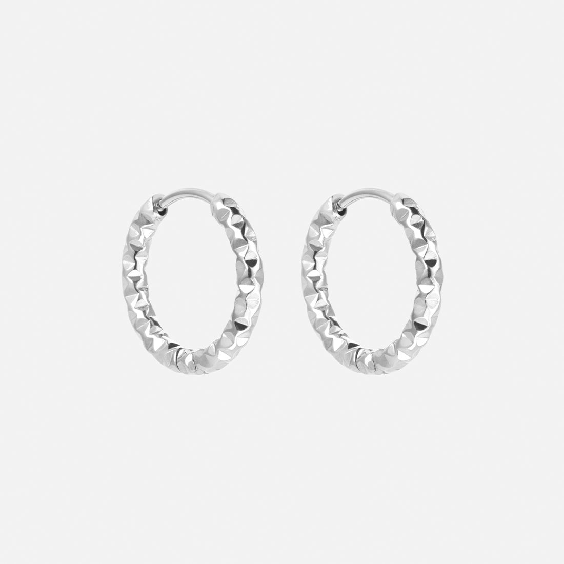 Astra Hoops Oorbellen Zilverkleurig 18 mm