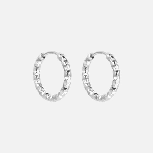 Astra Hoops Oorbellen Zilverkleurig 18 mm