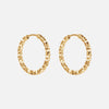 Astra Hoops Oorbellen 18K Goldplated 22 mm