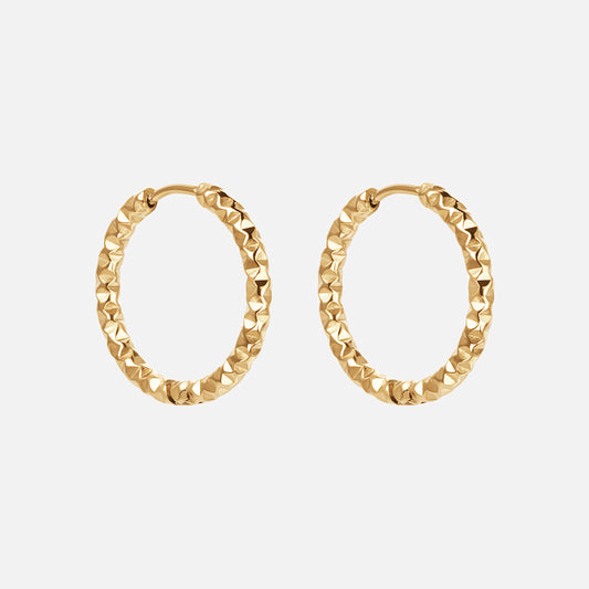 Astra Hoops Oorbellen 18K Goldplated 22 mm