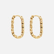 Astra Ovale Hoops Oorbellen 18K Goldplated
