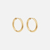 Basic Hoops Oorbellen 18K Goldplated 21 mm