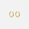 Basic Hoops Oorbellen 18K Goldplated 15 mm