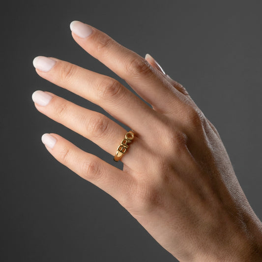 BRO Ring 18K Goldplated