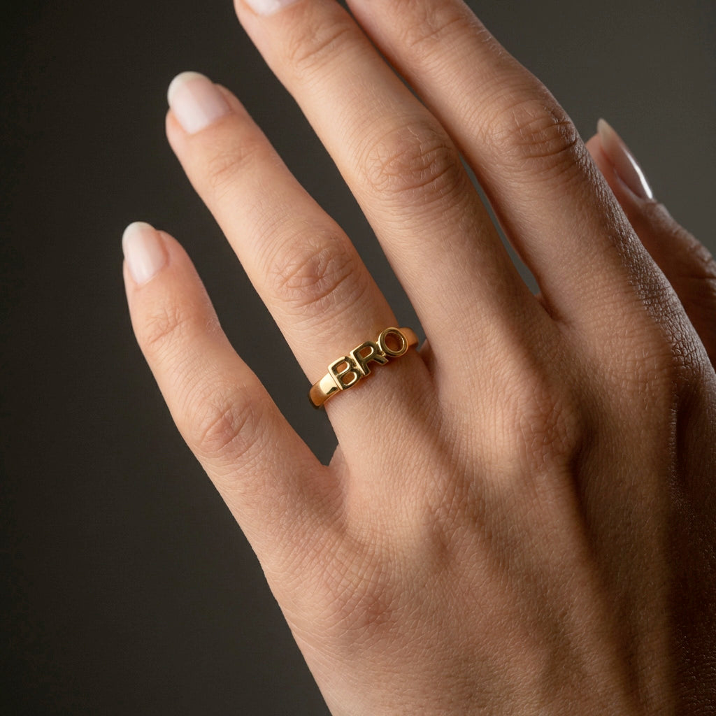 BRO Ring 18K Goldplated