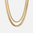 Gourmet Facet ketting 18K goldplated 4/6 mm - Josephine Nord