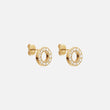 Circle Zirkonia Oorbellen 18K Goldplated 10 mm