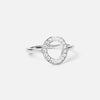 Circle Zirkonia Ring Zilverkleurig 12 mm