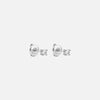 Classic Zirkonia Studs Oorbellen Zilverkleurig 3 mm