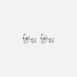 Classic Zirkonia Studs Oorbellen Zilverkleurig 3 mm