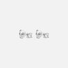 Classic Zirkonia Studs Oorbellen Zilverkleurig 4 mm
