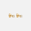 Classic Zirkonia Studs Oorbellen 18K Goldplated 4 mm