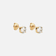 Classic Zirkonia Studs Oorbellen 18K Goldplated 6 mm