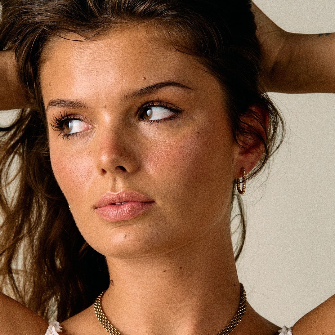 Astra Ovale Hoops Oorbellen 18K Goldplated