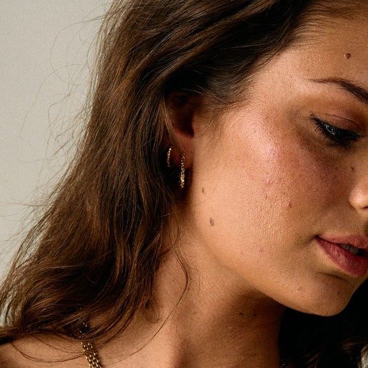 Astra Hoops Oorbellen 18K Goldplated 15 mm