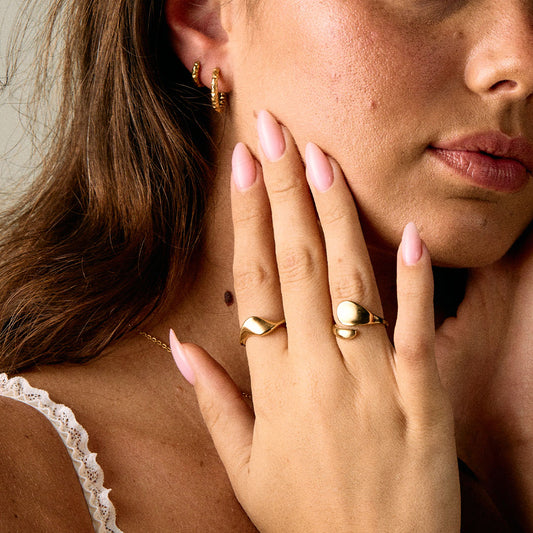 Lagoon Ring 18K Goldplated