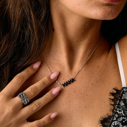 Mama Ketting Zilverkleurig