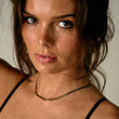 Platte Snake Ketting + Armband 18K Goldplated 4 mm