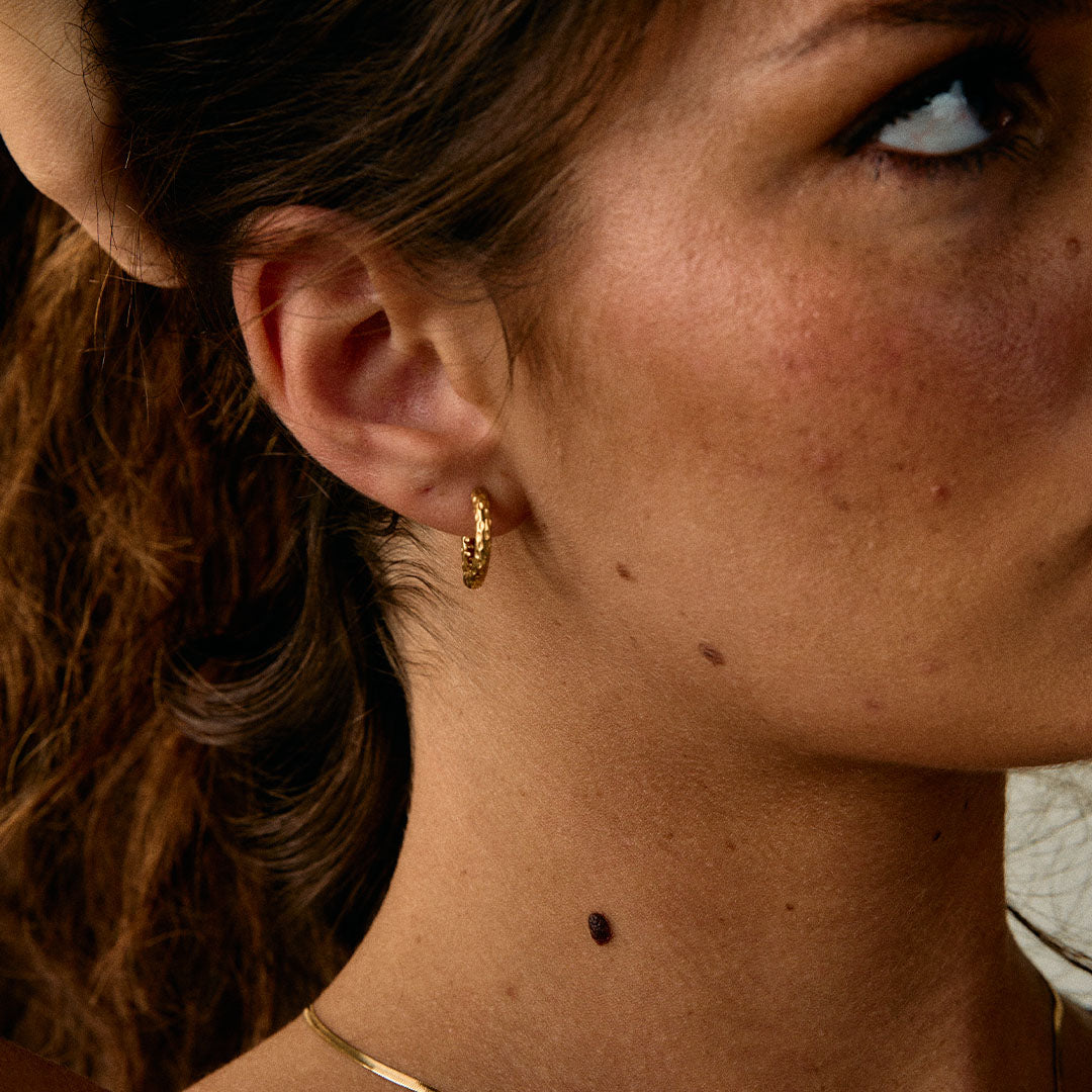 Meteor Hoops Oorbellen 18K Goldplated